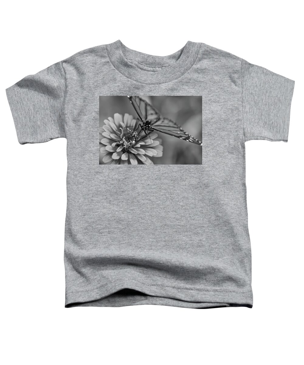 Butterfly Toddler T-Shirt featuring the photograph My Black and White Side by Scott Burd