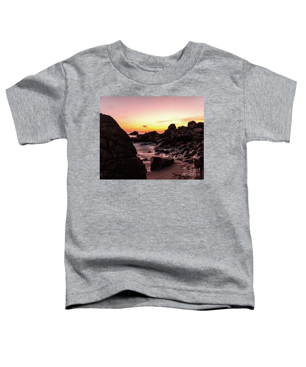 Seascape Toddler T-Shirt featuring the photograph Mystic Little Corona Beach California by Abigail Diane Photography