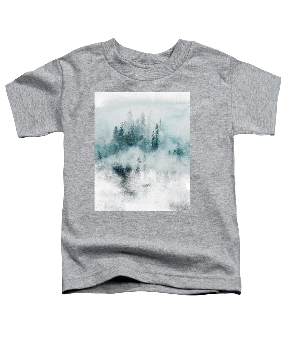 Forest Toddler T-Shirt featuring the mixed media Mystical Storm by Colleen Taylor