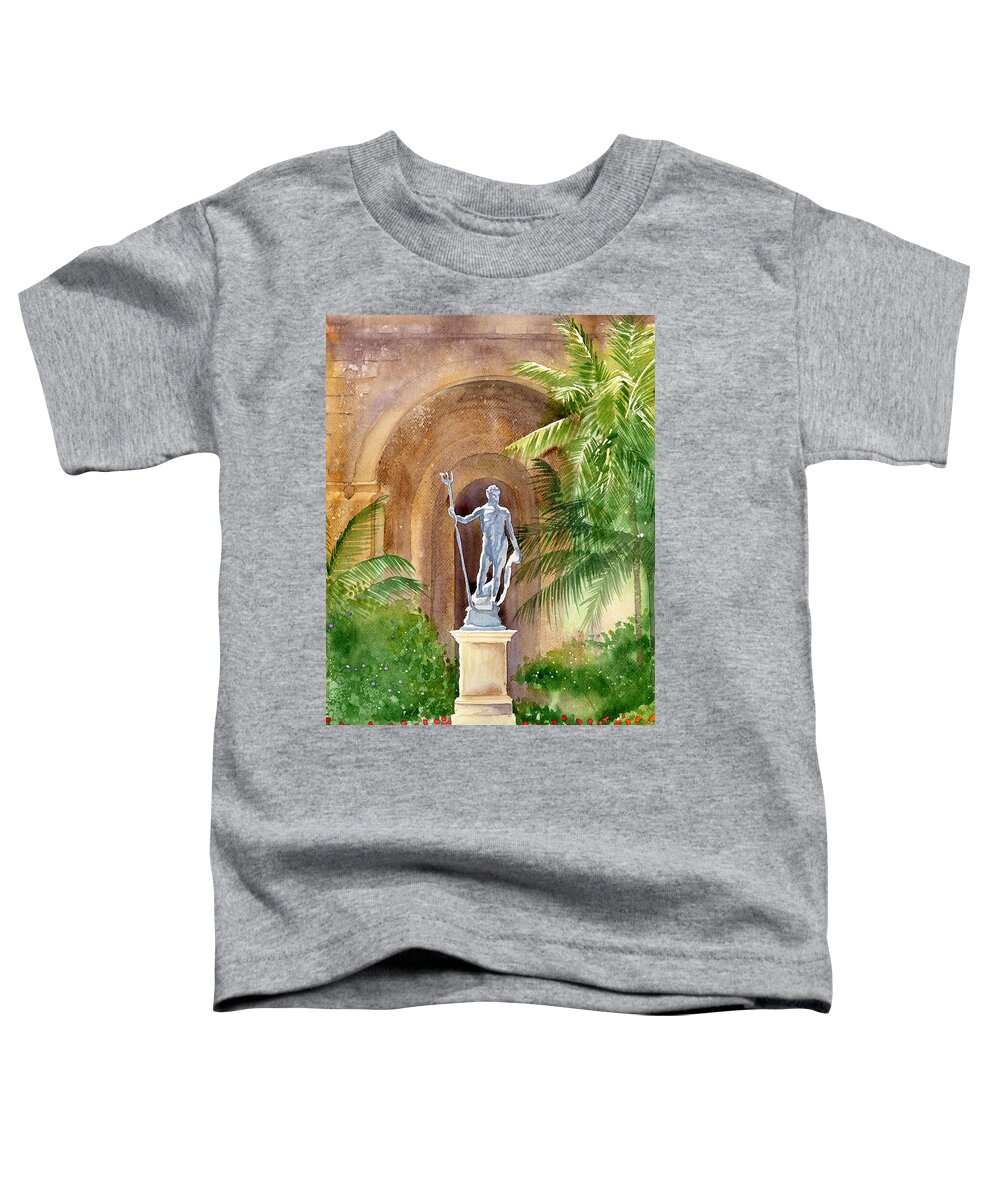 Neptun Toddler T-Shirt featuring the painting Neptun by Espero Art
