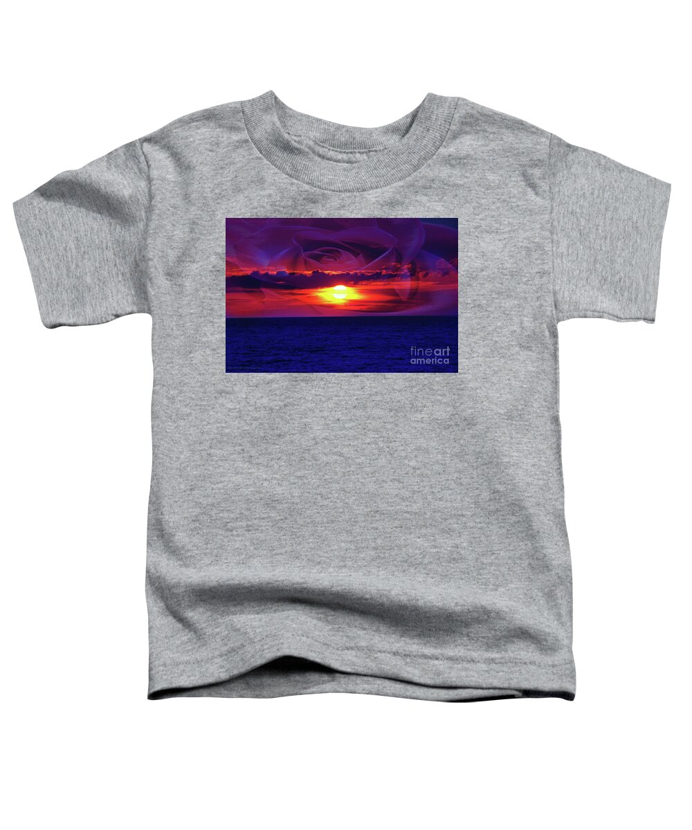 Sunrise Photo Art Digitally Enhanced Toddler T-Shirt featuring the mixed media New Beginnings by Dee Jobes Photography