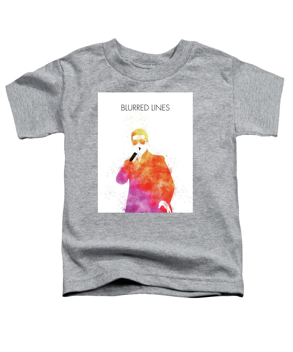Robin Toddler T-Shirt featuring the digital art No055 MY ROBIN THICKE Watercolor Music poster by Chungkong Art