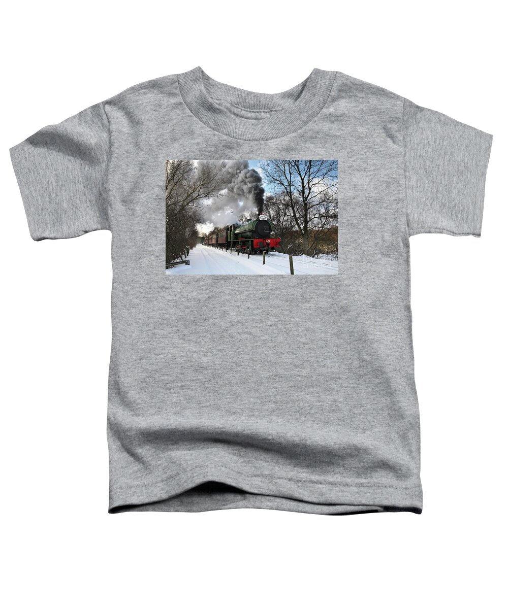 Tanfield Railway Toddler T-Shirt featuring the photograph North Pole Express Tanfield Railway by Bryan Attewell