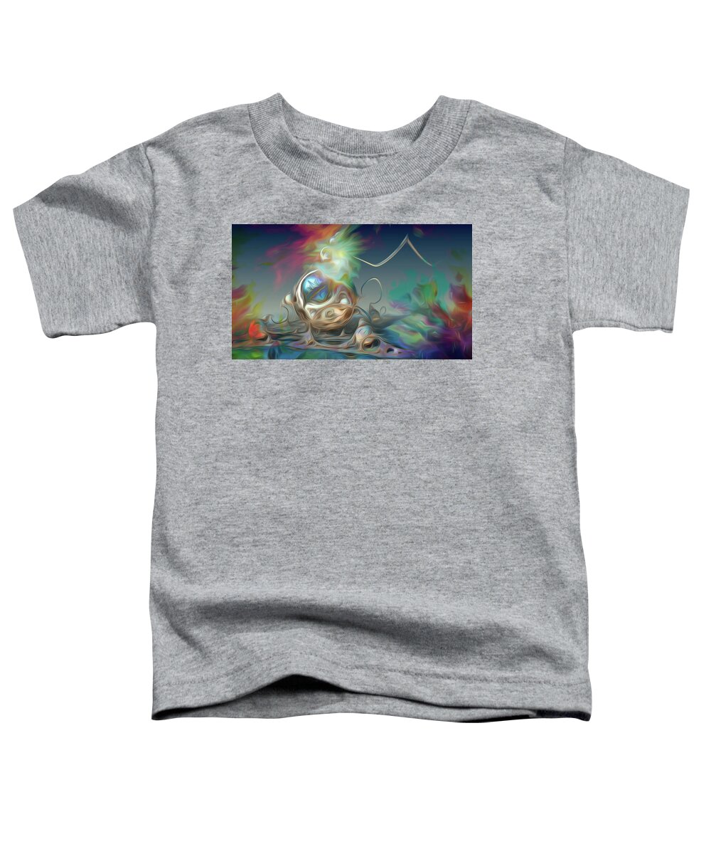 Visionary Toddler T-Shirt featuring the digital art N.o.w. by Jeff Malderez
