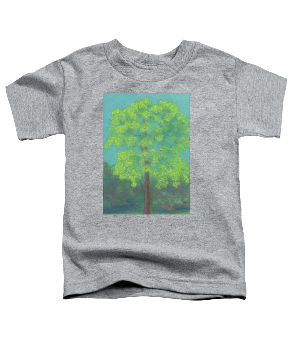 Oak Tree Toddler T-Shirt featuring the painting Oak at Entryway by Anne Katzeff