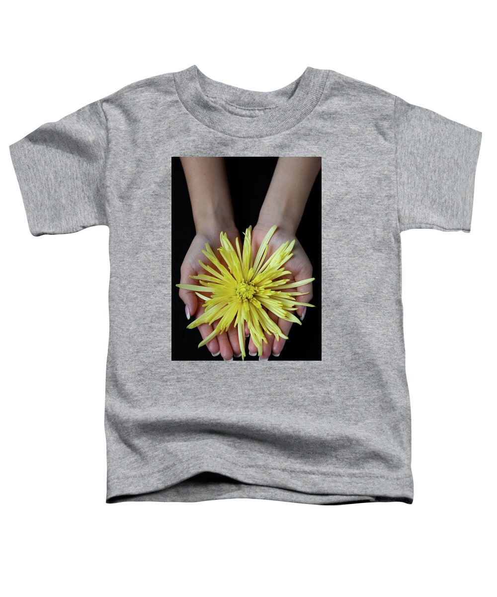 Yoga Toddler T-Shirt featuring the photograph Offering by Marian Tagliarino