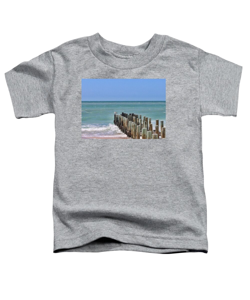 Pier Toddler T-Shirt featuring the photograph Old Pier 3 by Mary Pille