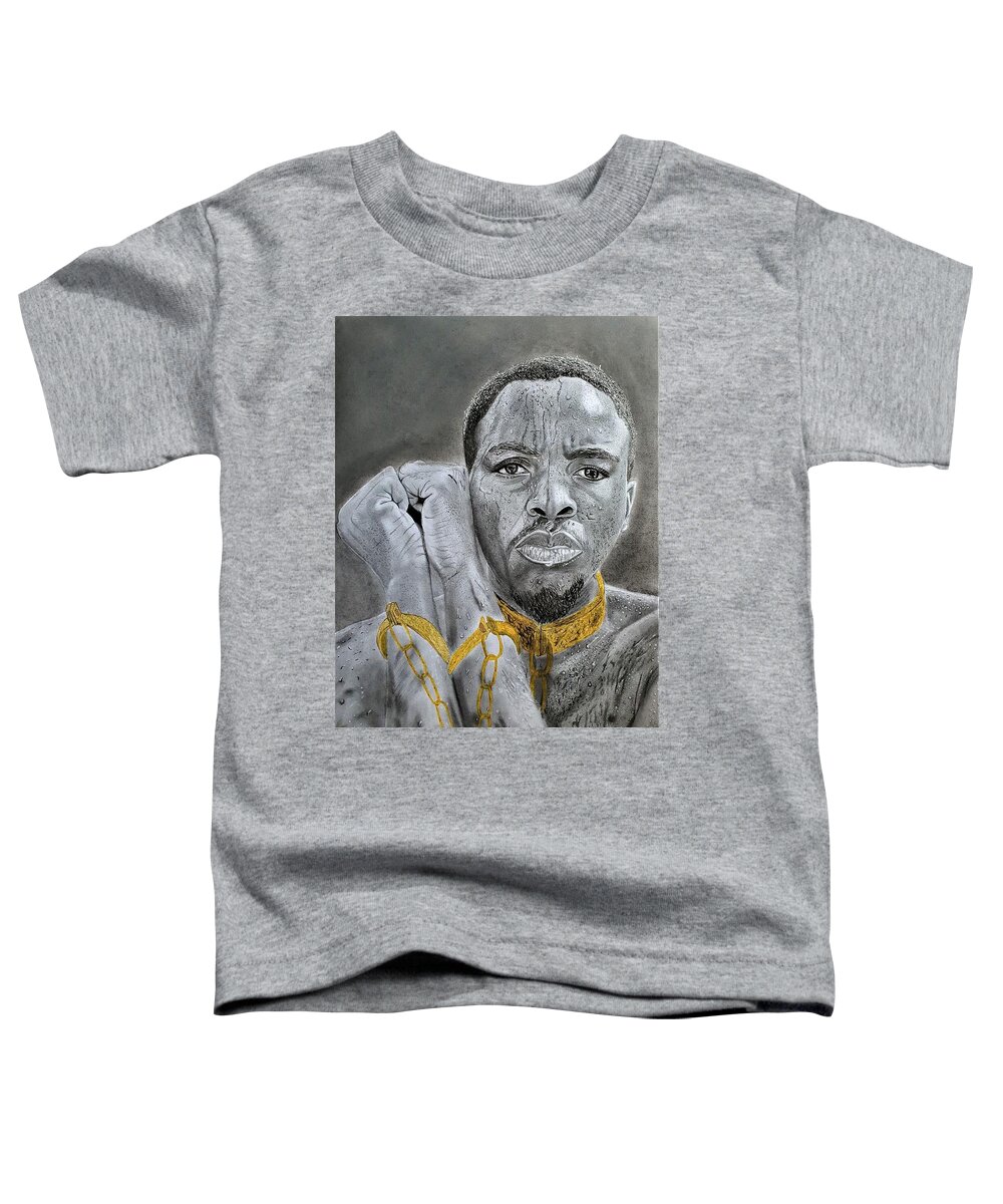 Hyperrealism Toddler T-Shirt featuring the drawing OM2- Olivier Mub by Olivier Mub