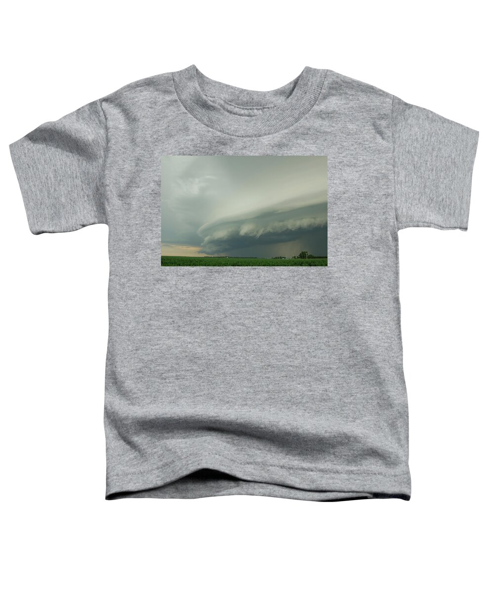 Nebraskasc Toddler T-Shirt featuring the photograph Ominous Nebraska Outflow 022 by NebraskaSC