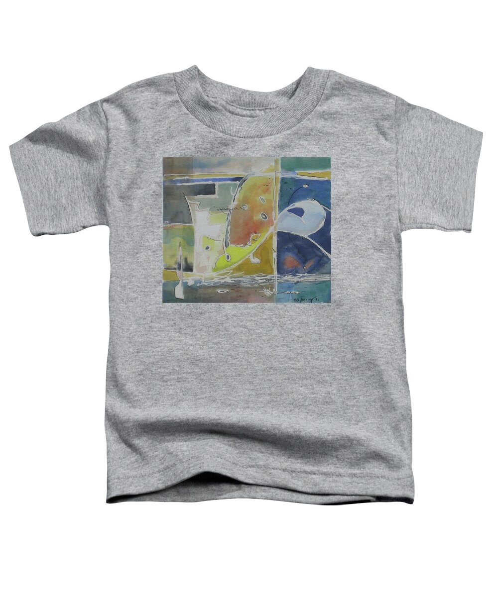Abstract Toddler T-Shirt featuring the painting On the Waterfront by Douglas Jerving