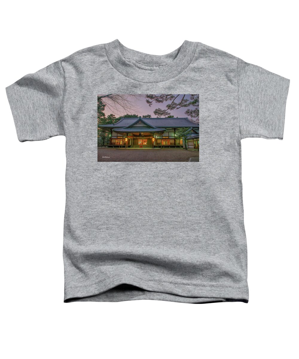 Oomoto Toddler T-Shirt featuring the photograph Oomoto's Banshoden Shrine by Bill Roberts
