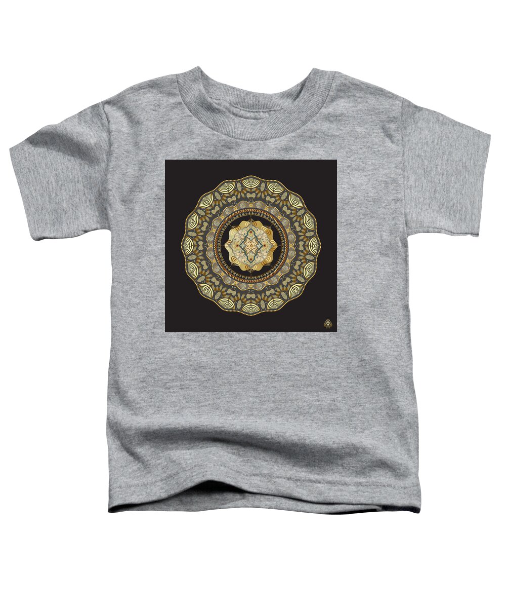 Mandala Graphic Design Toddler T-Shirt featuring the digital art Ornativo Vero Circulus No 4278 by Alan Bennington