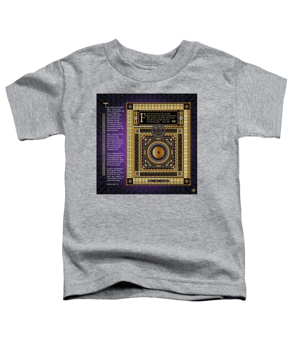 Religious Graphic Toddler T-Shirt featuring the digital art Ornativo Vero Circulus No 4285 by Alan Bennington