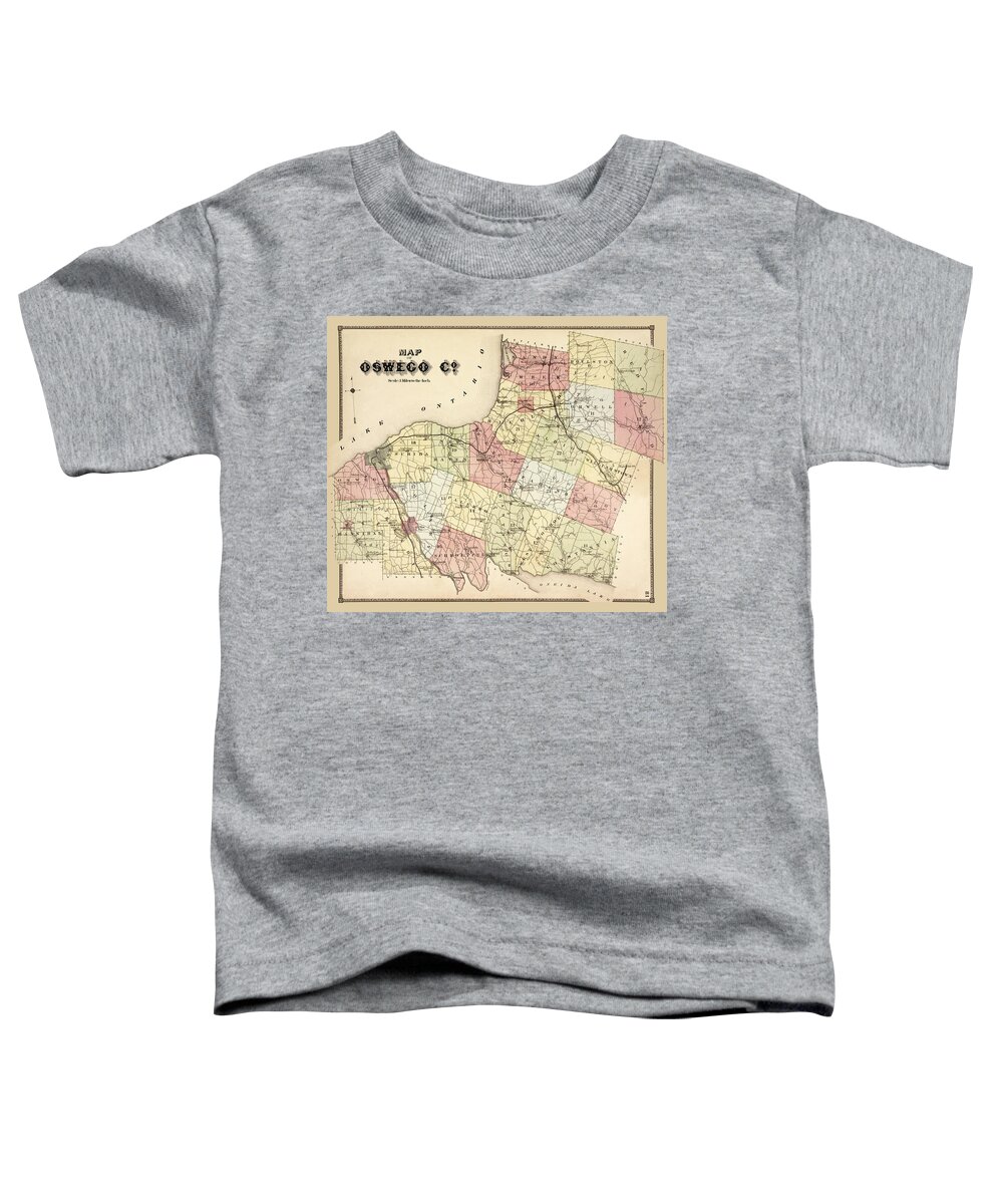 New York Toddler T-Shirt featuring the photograph Oswego County, New York 1867 by Phil Cardamone