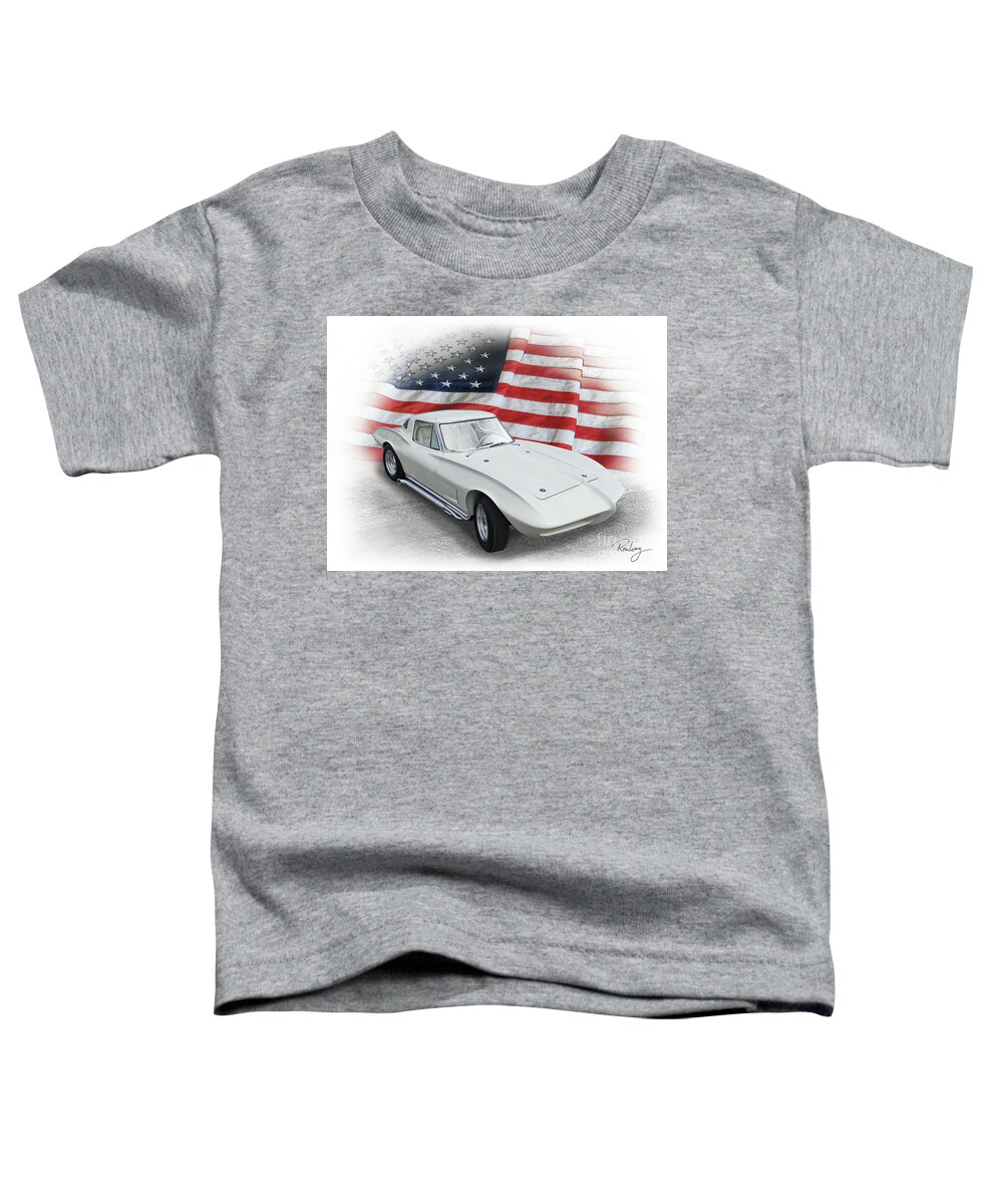 Corvette Toddler T-Shirt featuring the photograph Outer Limits Split-Window by Ron Long