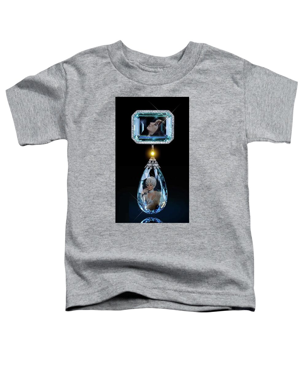 Barbra Streisand Toddler T-Shirt featuring the digital art Past Life by Richard Laeton