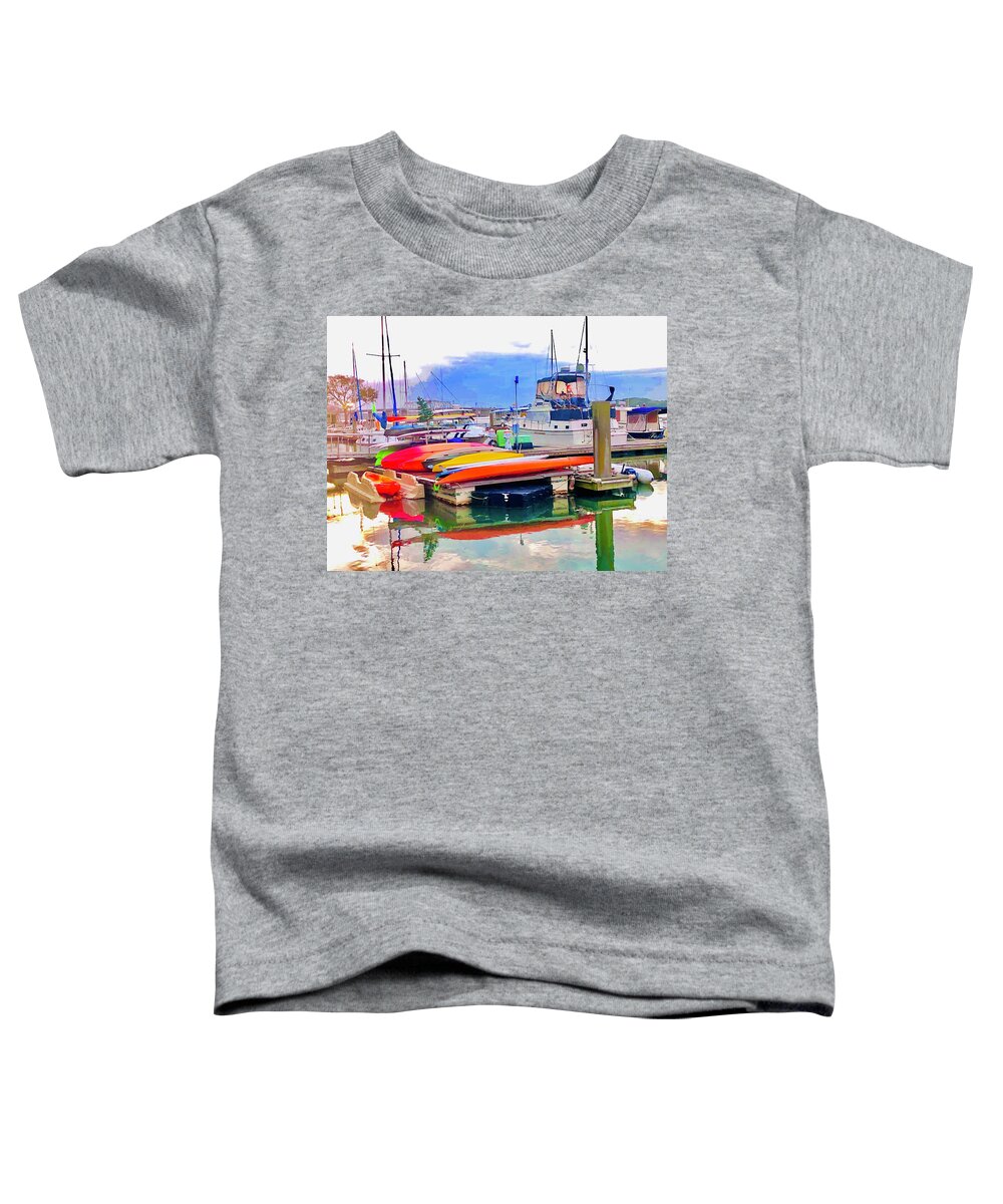 Kayak Toddler T-Shirt featuring the photograph Patiently Waiting 2 by Michael Stothard