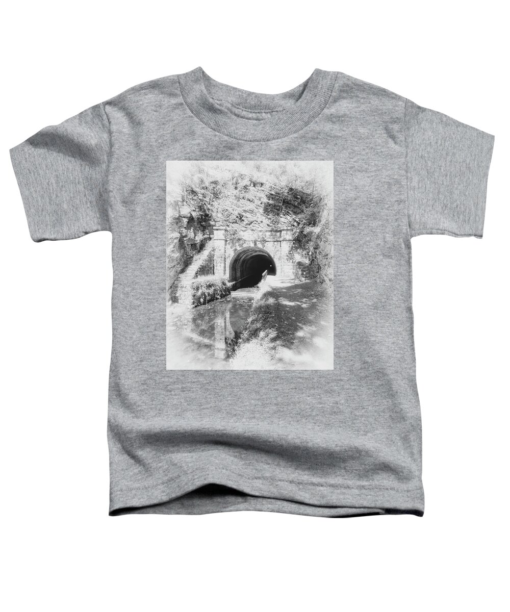 C&o Canal Toddler T-Shirt featuring the photograph Paw Paw Tunnel - C and O Canal by Susan Rissi Tregoning