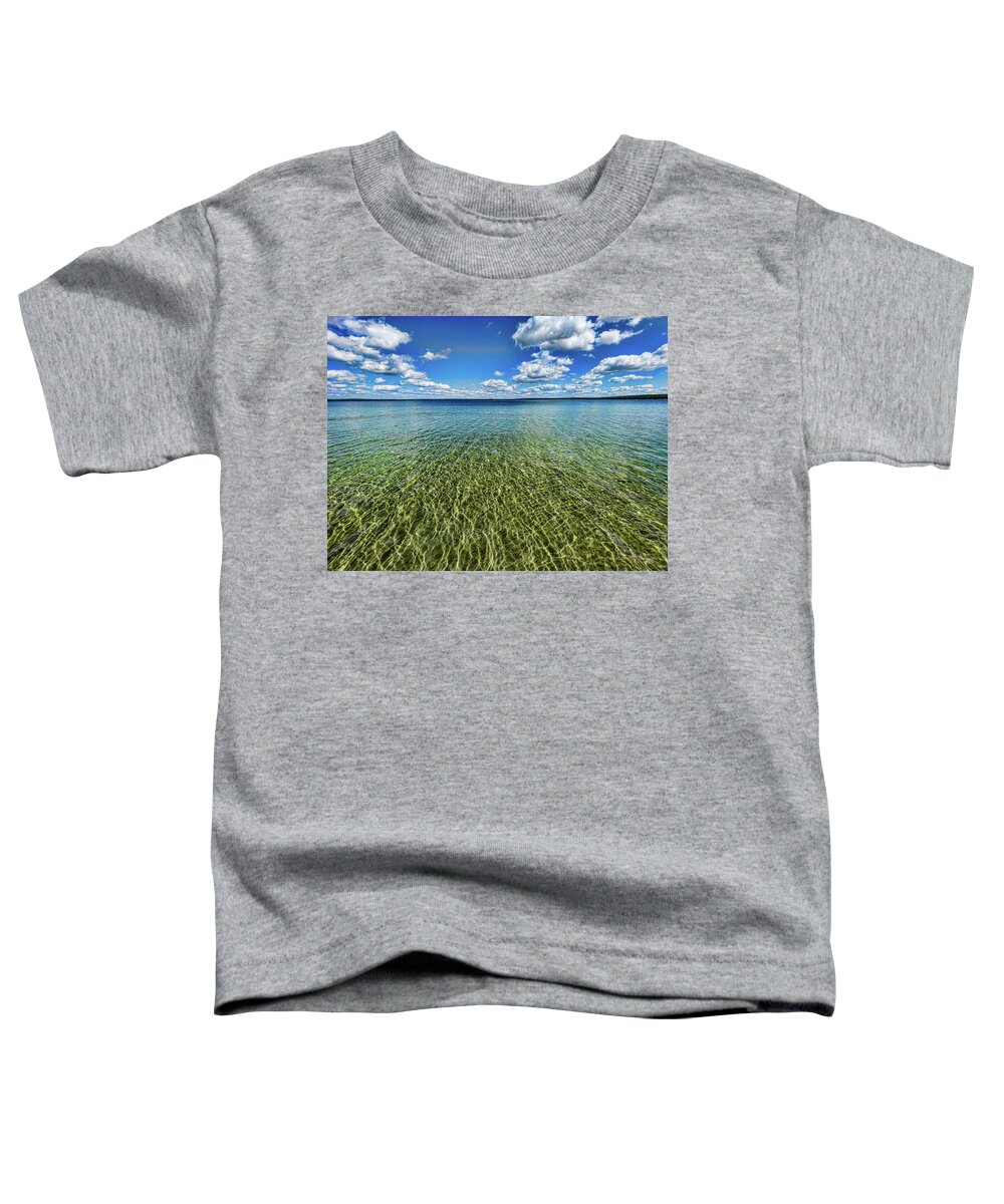 Higgins Lake Toddler T-Shirt featuring the photograph Perfect day at Higgins lake by Joe Holley