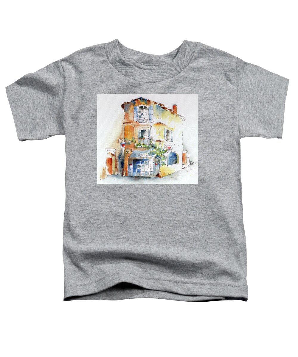  Toddler T-Shirt featuring the painting Petit Beguin Uzes by Pat Katz