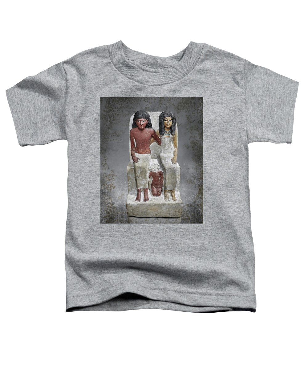 Ancient Egyptian Statue Toddler T-Shirt featuring the sculpture The After life - Photo of Ancient Egyptian statue #1 by Paul E Williams