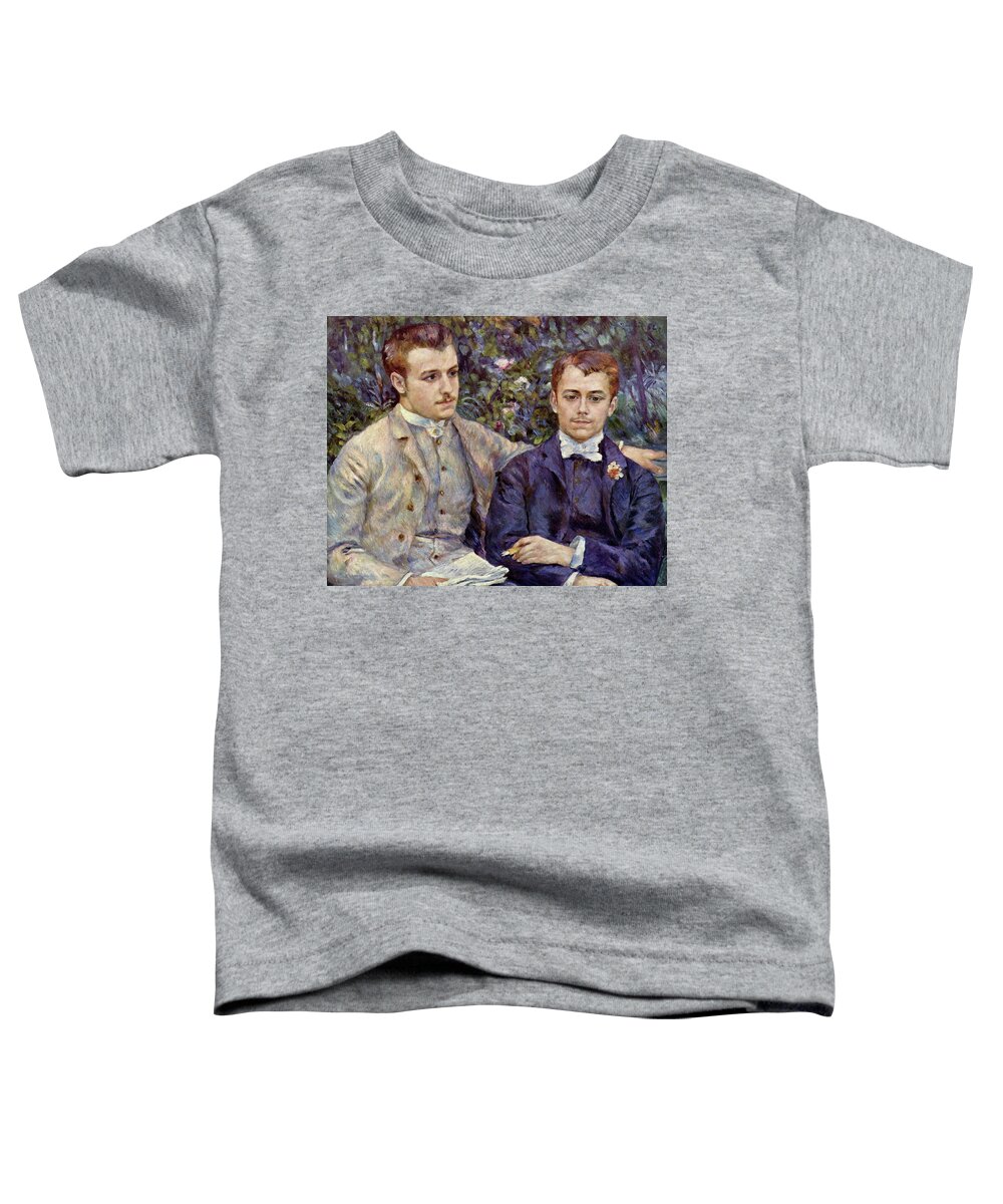 Pierre Toddler T-Shirt featuring the painting Portrait of Charles and Georges by Pierre Auguste Renoir