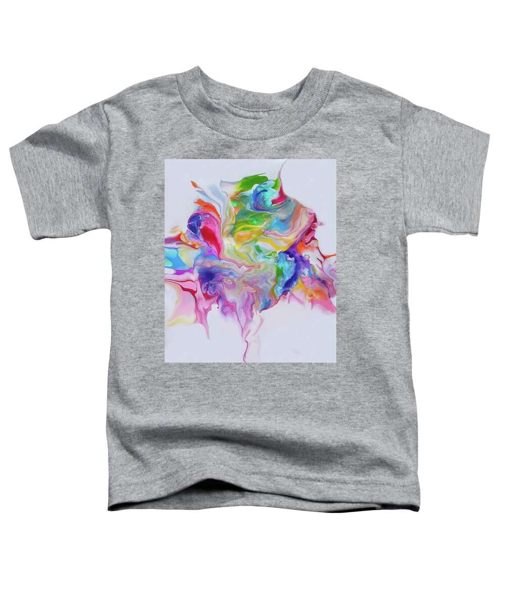 Colorful Toddler T-Shirt featuring the painting Positive Energy 1 by Deborah Erlandson