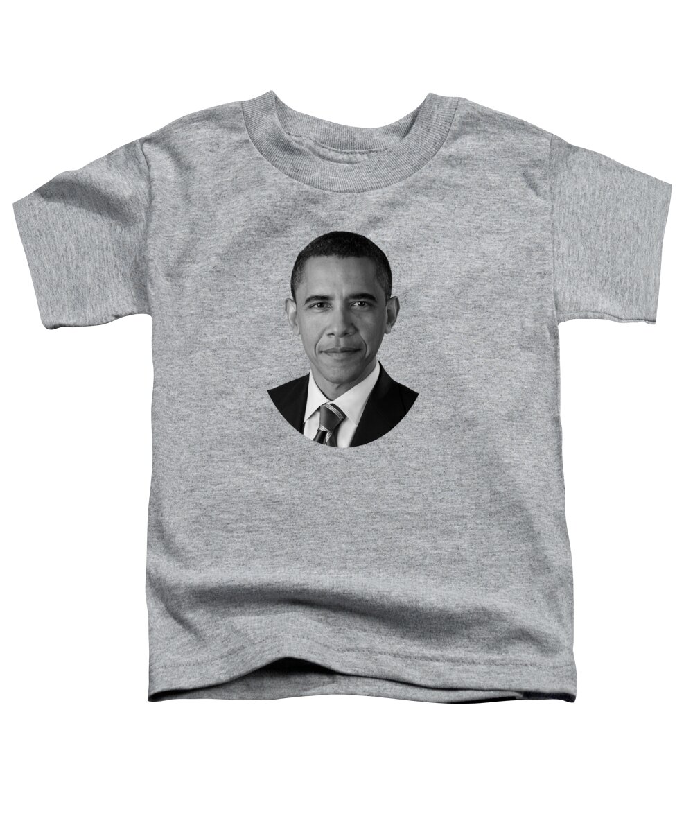 Obama Toddler T-Shirt featuring the photograph President Barack Obama - Official Portrait by War Is Hell Store