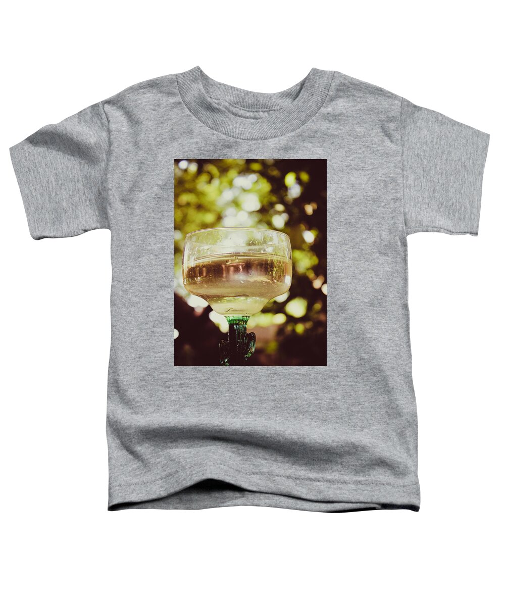 Margarita Glass Toddler T-Shirt featuring the photograph Pretend Margarita by W Craig Photography