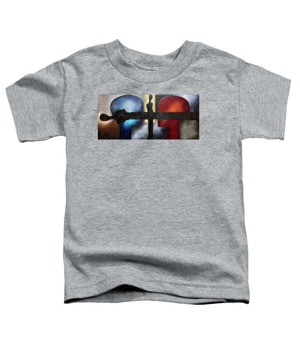 Figures Toddler T-Shirt featuring the painting Progression 1B by David Euler