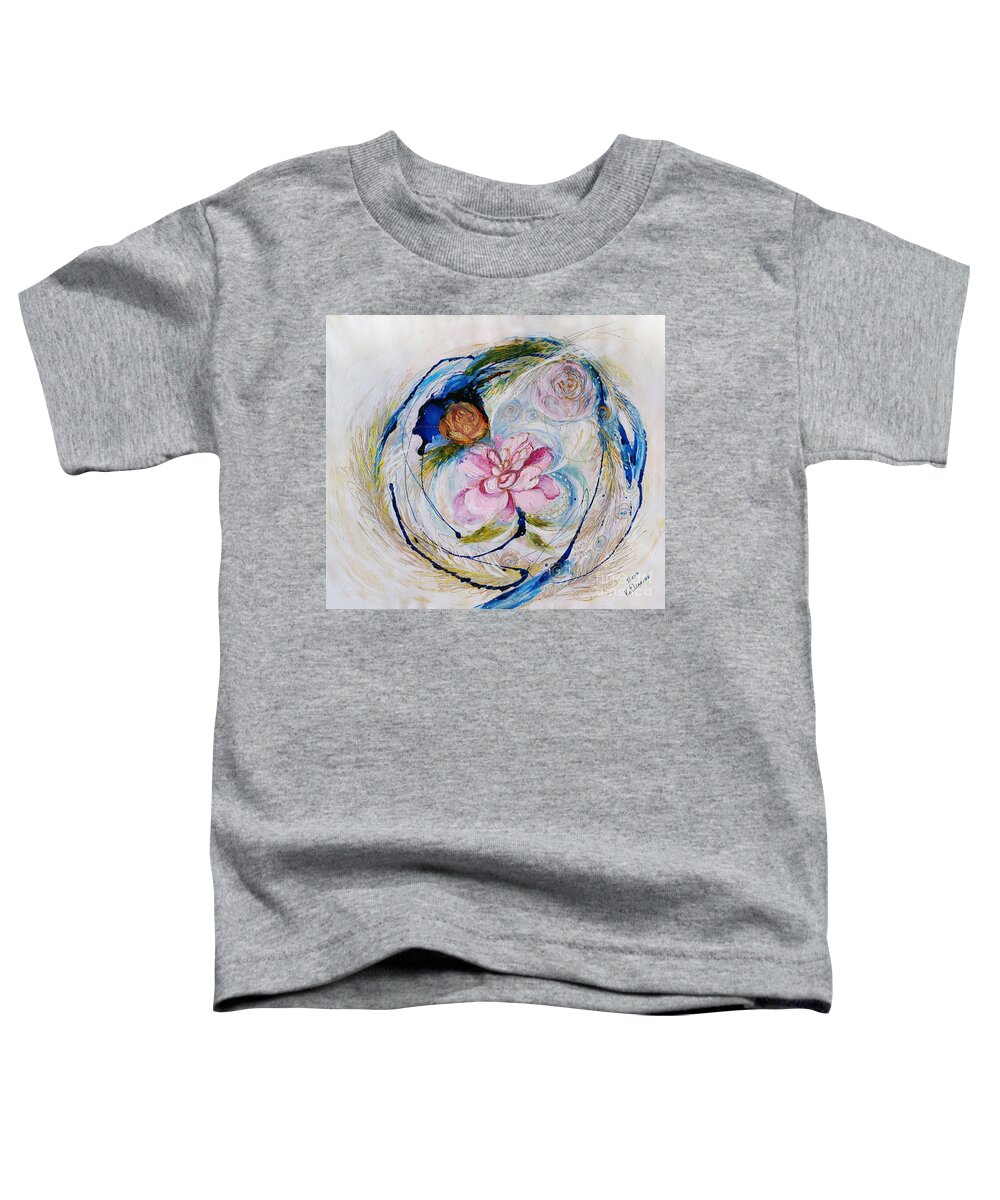 Art Of Israel Toddler T-Shirt featuring the painting Pure Abstract #14 by Elena Kotliarker