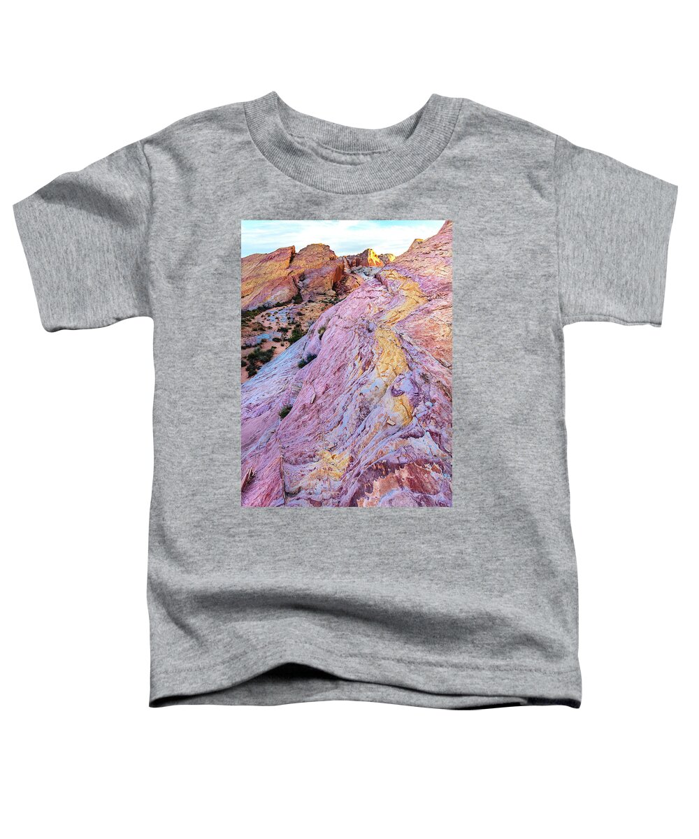 Scenic Toddler T-Shirt featuring the photograph Rainbow Road by D Robert Franz