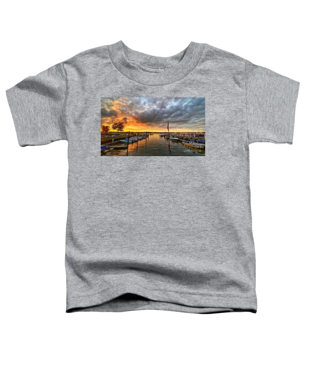Red Bank Toddler T-Shirt featuring the photograph Red Bank Sunset by David Rucker