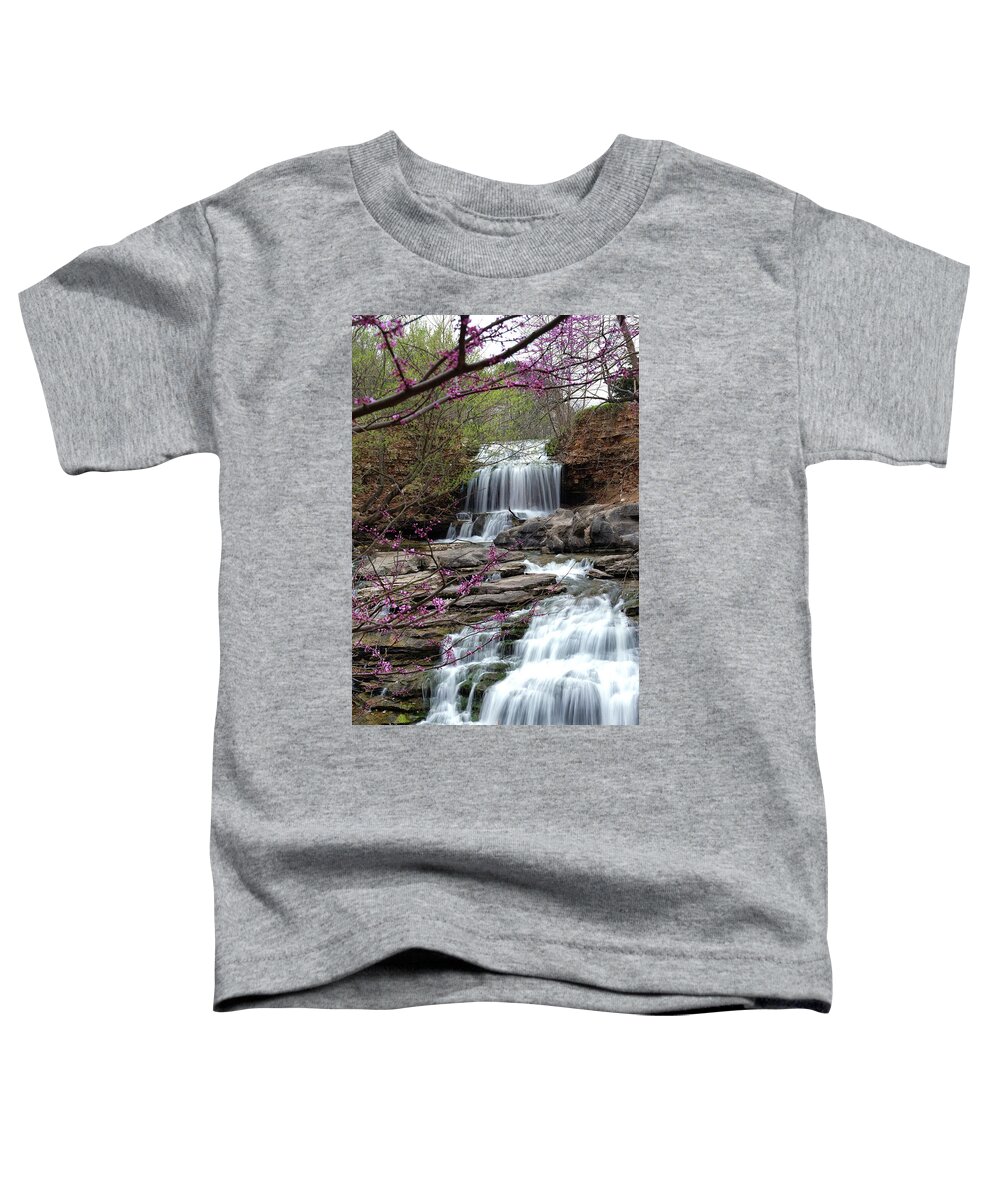 Redbud Toddler T-Shirt featuring the photograph Redbud at Tanyard Springs - Bella Vista by William Rainey