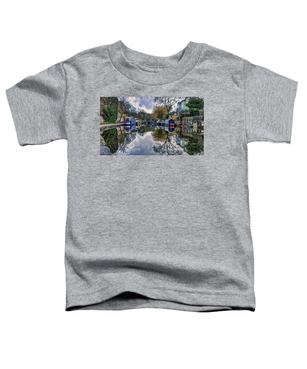 Wall Art Toddler T-Shirt featuring the photograph Regents Canal Reflections by Raymond Hill