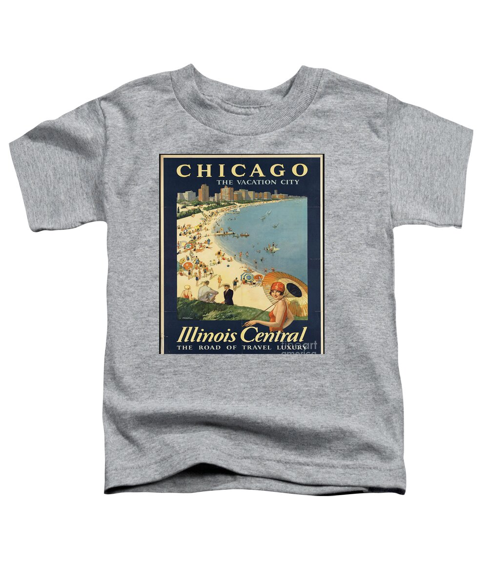 Retro Toddler T-Shirt featuring the photograph Retro Chicago by Action
