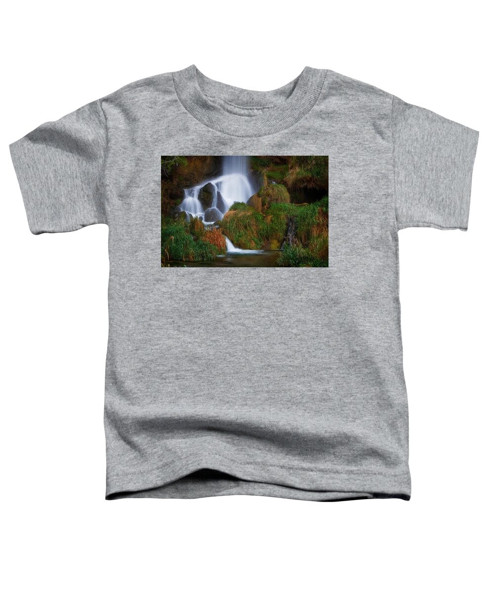 Photograph Toddler T-Shirt featuring the photograph Rifle Colorado Water Fall by John A Rodriguez