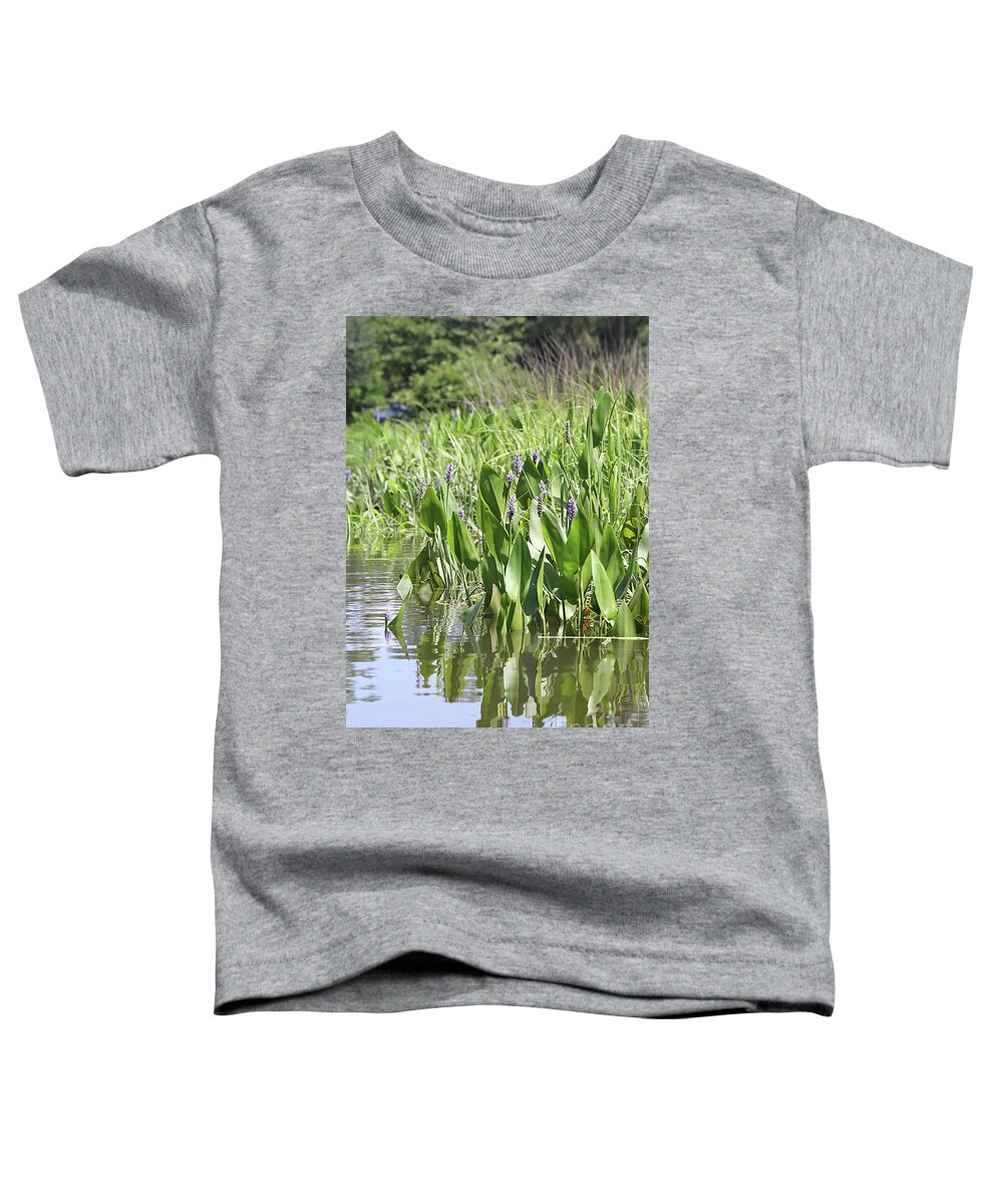 River Toddler T-Shirt featuring the photograph River Sedge by Richard Amble