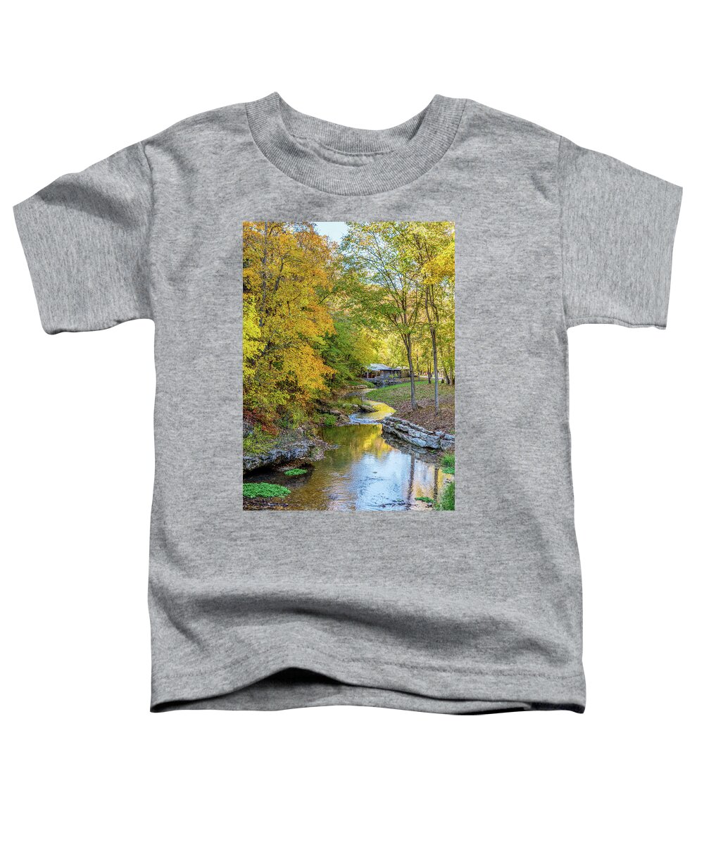 Branson Toddler T-Shirt featuring the photograph Rustic Fall Country Creek by Jennifer White