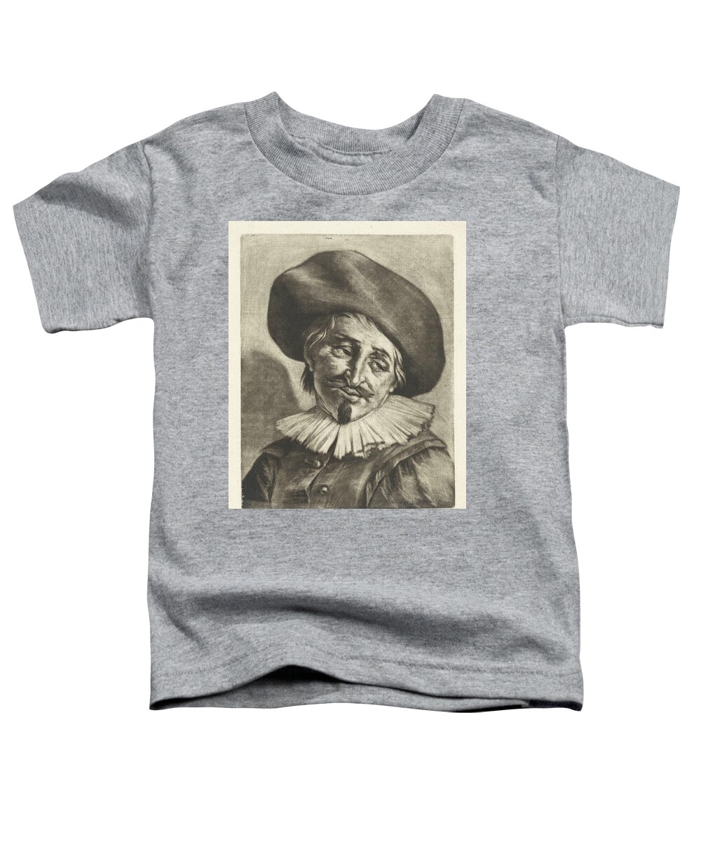 Vintage Toddler T-Shirt featuring the painting Sad man, Aert Schouman, after Frans Hals, 1720 by MotionAge Designs