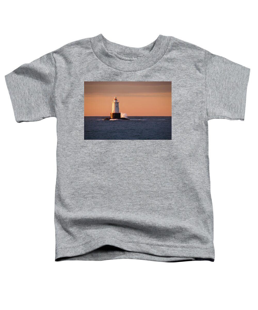 Andrew Pacheco Toddler T-Shirt featuring the photograph Sakonnet Point Lighthouse by Andrew Pacheco