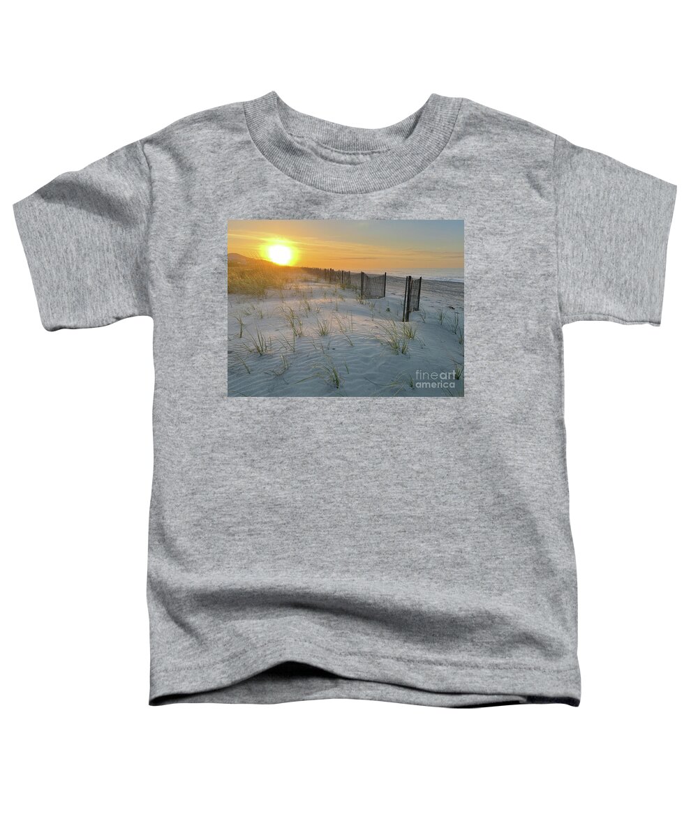 Sand Ripples Toddler T-Shirt featuring the photograph Sand Ripples at Sunrise 6979 by Jack Schultz