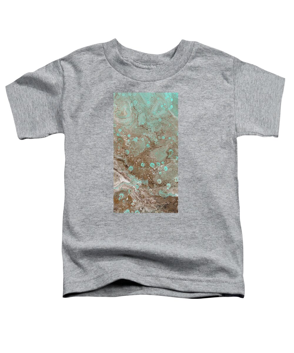 Ocean Toddler T-Shirt featuring the painting Seaglass II by Tamara Nelson