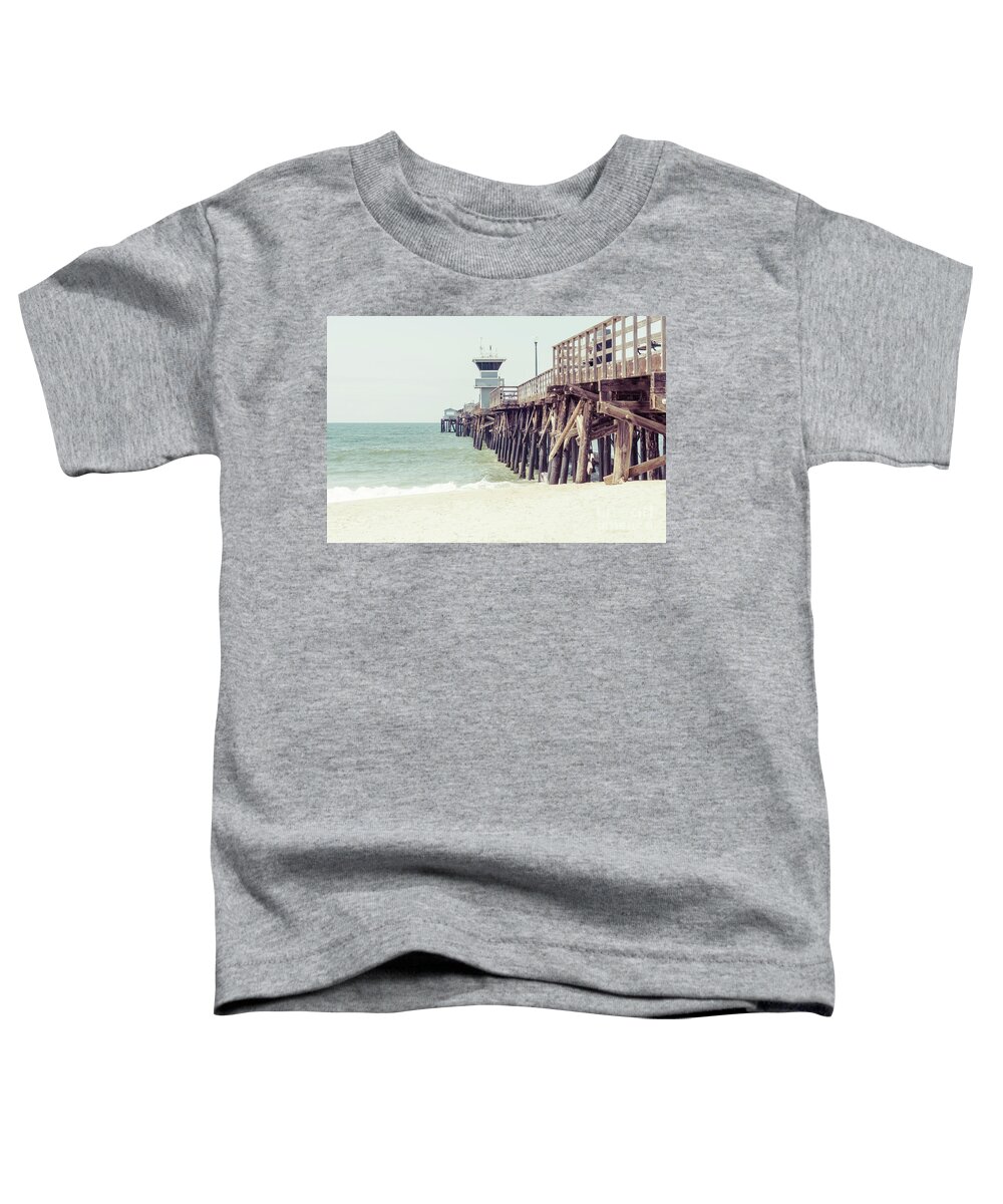 2015 Toddler T-Shirt featuring the photograph Seal Beach Pier Coastal California Photo by Paul Velgos