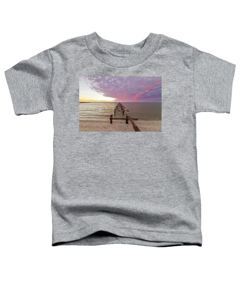 Sun Toddler T-Shirt featuring the photograph Shell Ridge Sunrise by Christopher Rice