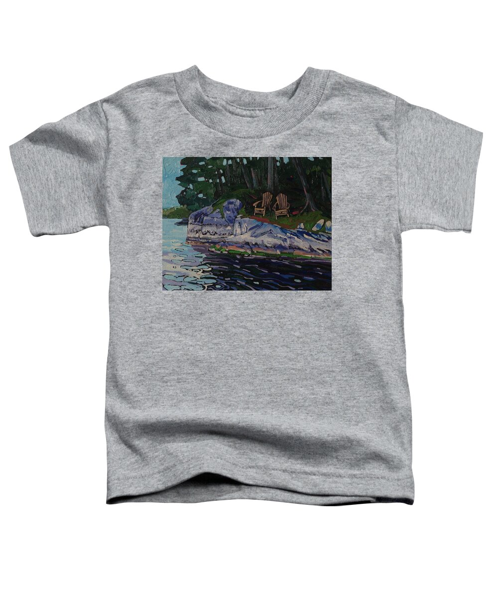 2559 Toddler T-Shirt featuring the painting Singleton Chairs by Phil Chadwick