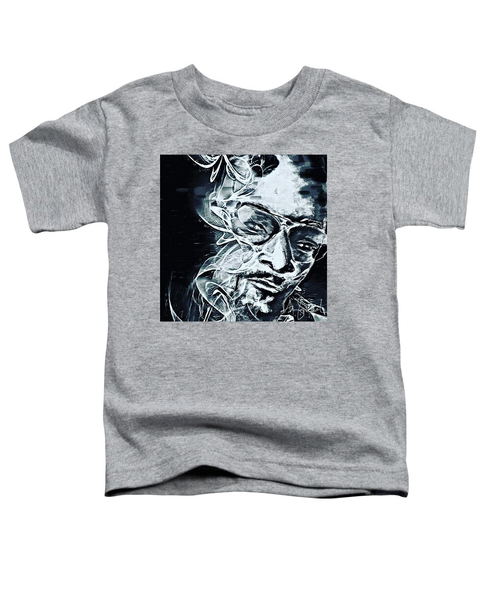  Toddler T-Shirt featuring the mixed media Smoke by Angie ONeal