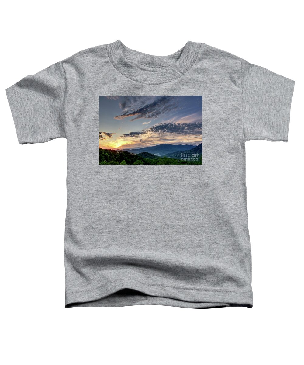 Smoky Mountains Toddler T-Shirt featuring the photograph Smoky Mountain Sunrise 2 by Phil Perkins