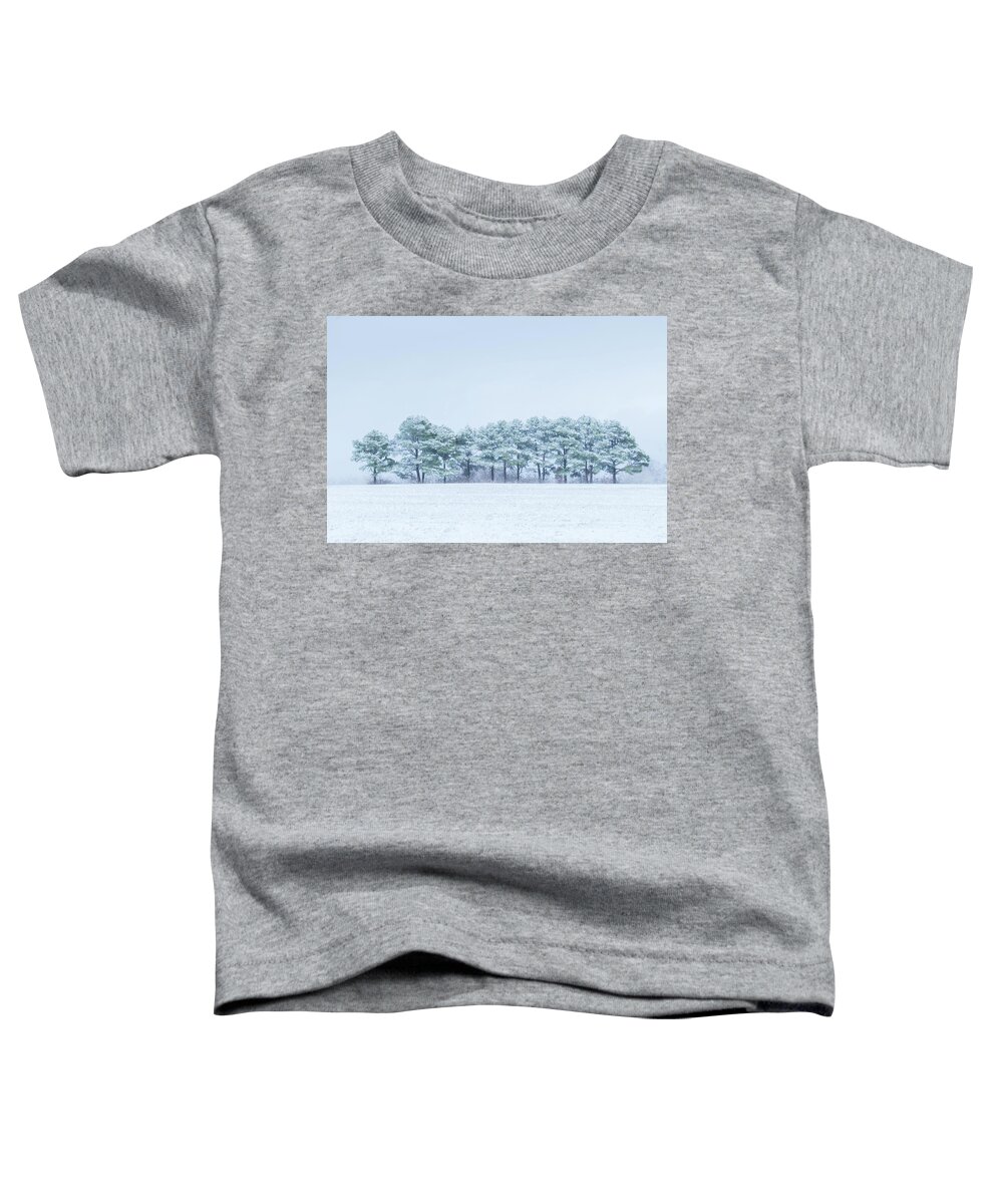 Snow Toddler T-Shirt featuring the photograph Snow Covered Trees by Allin Sorenson