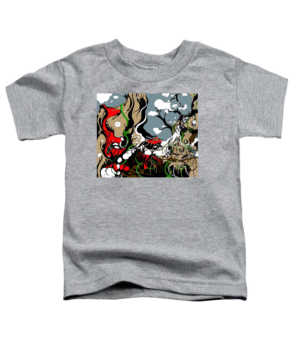 Vines Toddler T-Shirt featuring the digital art Specialty Cut 07 by Craig Tilley